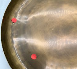 Open Box: Antique Brass Decorative Pedestal Bowl