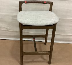 Open Box: Axel Upholstered Counter Stool (26") - Sienna Brown, Alcala Wheat
