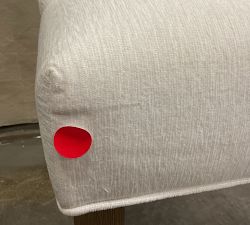 Open Box: Hayes Non-Tufted Upholstered Dining Chair - Sunbrella® Performance Chenille Salt, Gray Wash