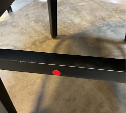 Open Box: Layton Leather Bar Stool (31.5") - Statesville Molasses, Blackened Oak