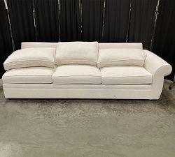 Open Box: Pearce Roll Arm Right Sofa - Performance Boucle Oatmeal