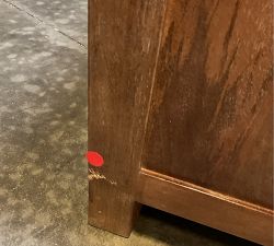 Open Box: Reed 7-Drawer Dresser (57.5") - Antique Umber, Antique Brass