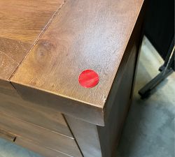 Open Box: Reed 7-Drawer Dresser (57.5") - Antique Umber, Antique Brass