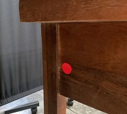 Open Box: Reed Nightstand (19.5") - Antique Umber, Antique Brass