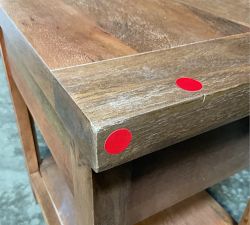 Open Box: Reed Nightstand (19.5") - Antique Umber, Antique Brass