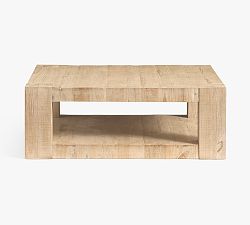 Open Box: Rockport Square Reclaimed Wood Coffee Table (44") - Pale Sand