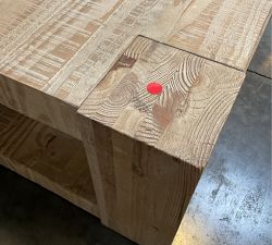 Open Box: Rockport Square Reclaimed Wood Coffee Table (44") - Pale Sand