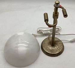 Open Box: Windham Alabaster Task Table Lamp (13") - Brass