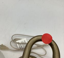 Open Box: Windham Alabaster Task Table Lamp (13") - Brass