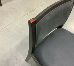 Open Box: Aldric Leather Dining Chair - Black