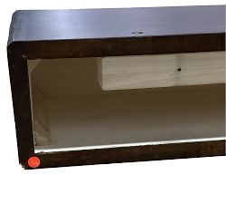 Open Box: Rustic Ledge (9"D x 48"W) - Dark Chocolate