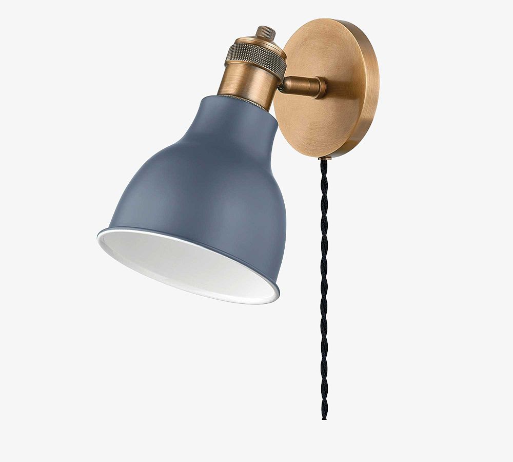 Kelley Enamel Plug-In Sconce (9.5") by Pottery Barn
