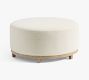Jake Upholstered Wood Base Ottoman (40")