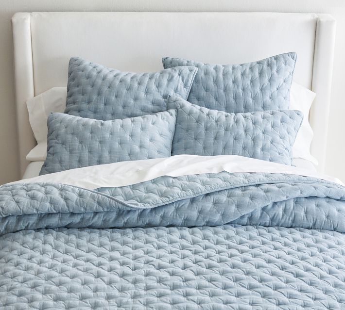 Cotton Cross Stitch Quilted Sham | Pottery Barn