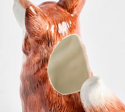 Fantastical Forest Stoneware Fox Pitcher