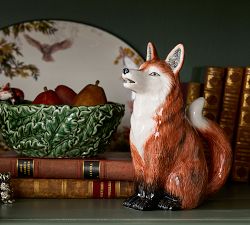 Fantastical Forest Stoneware Fox Pitcher