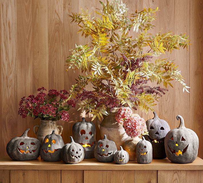 Handmade Terracotta Jack O' Lantern | Pottery Barn