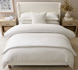 Belgian Flax Linen Diamond Quilted Sham