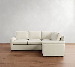 Cameron Modern Roll Arm 3-Piece Sectional (100")