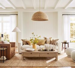 Modern Farmhouse Rectangular Coffee Table (64")