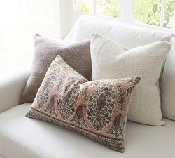 Faye Linen Textured Pillow Cover