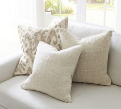 Faye Linen Textured Pillow Cover