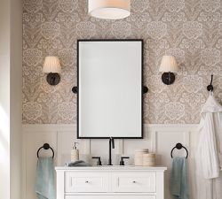 Linen Drum Flush Mount (12"-18")