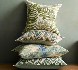 Lush Botanical Printed Pillow Cover