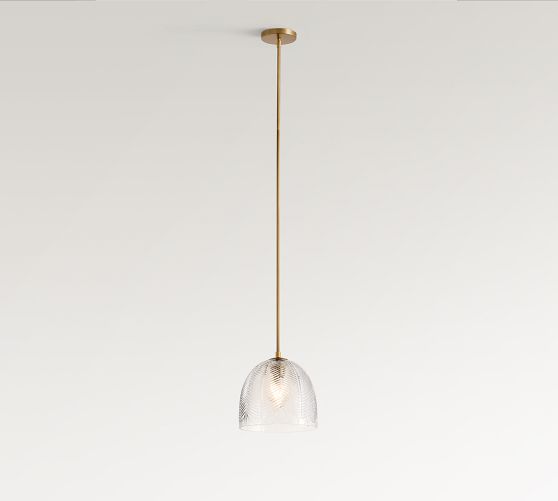 Evangeline Glass Leaf Round Pendant (10") by Pottery Barn