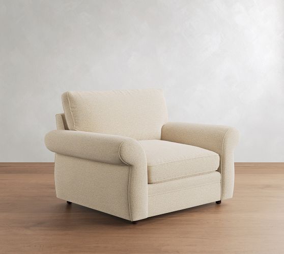 Pearce Roll Arm Deep Seat Chair and a Half by Pottery Barn