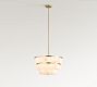 Solene Alabaster Tiered Round Chandelier (22")