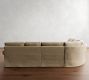 Buchanan Roll Arm Slipcovered 5-Piece Curved Wedge Sectional (164")