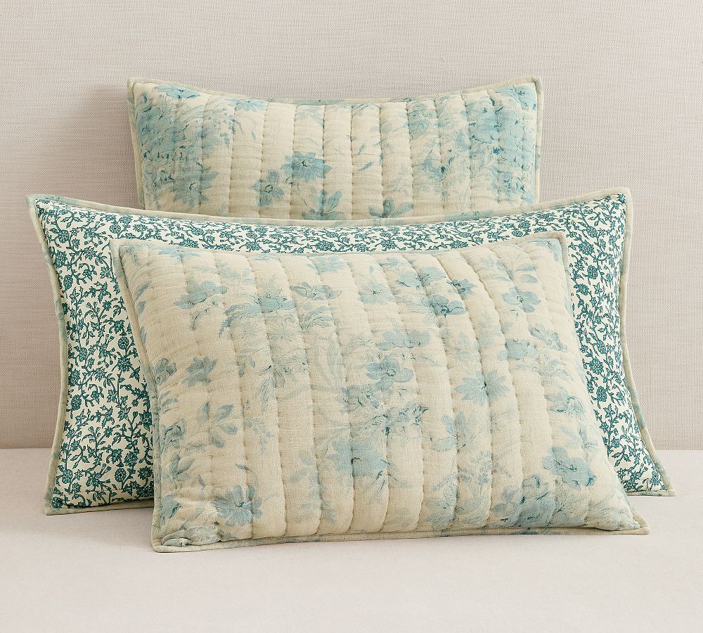 Floral Cloud Reversible Quilted Sham by Pottery Barn