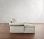 Pearce Roll Arm Slipcovered 4-Piece Double Chaise Sectional (166")