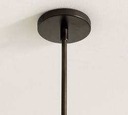 Blaine Ribbed Glass Round Indoor/Outdoor Pendant (14")