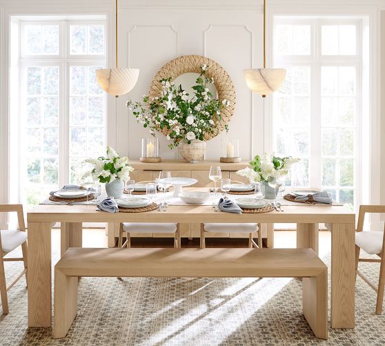 Blair Herringbone Dining Table (86") by Pottery Barn