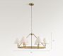 Chambers Metal Round Chandelier (36")