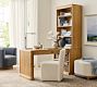 Hartford Peninsula Desk with Bookcase (34")