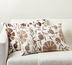 Montrose Suzani Embroidered Lumbar Pillow Cover