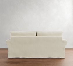 PB Comfort Modern Roll Arm Slipcovered Sofa (67"-120")