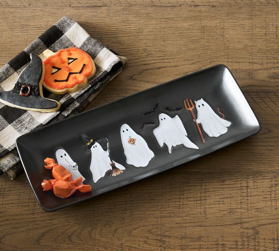 Scary Squad Stoneware Cookie Platter by Pottery Barn