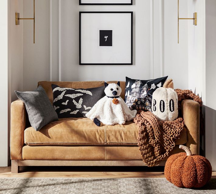 Cleo The Cat Ghost Shaped Pillow | Pottery Barn