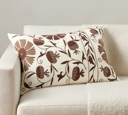 Montrose Suzani Embroidered Lumbar Pillow Cover