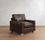 PB Comfort Modern Square Arm Leather Chair