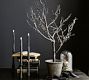 Faux Lit Black Potted Tree