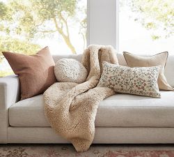 Cozy Handknit Round Pillow Cover