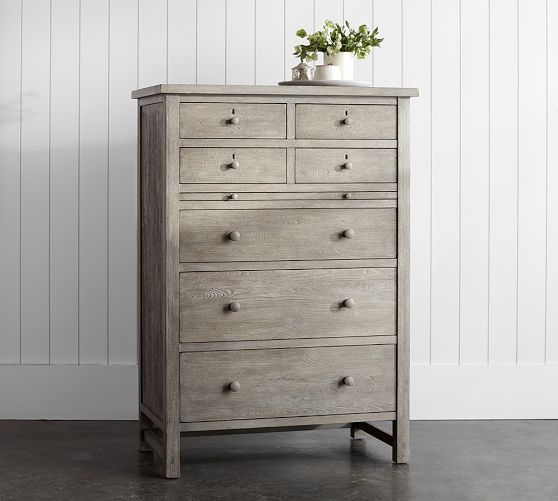 pottery barn grey dresser Gray Finish Dressers & Armoires