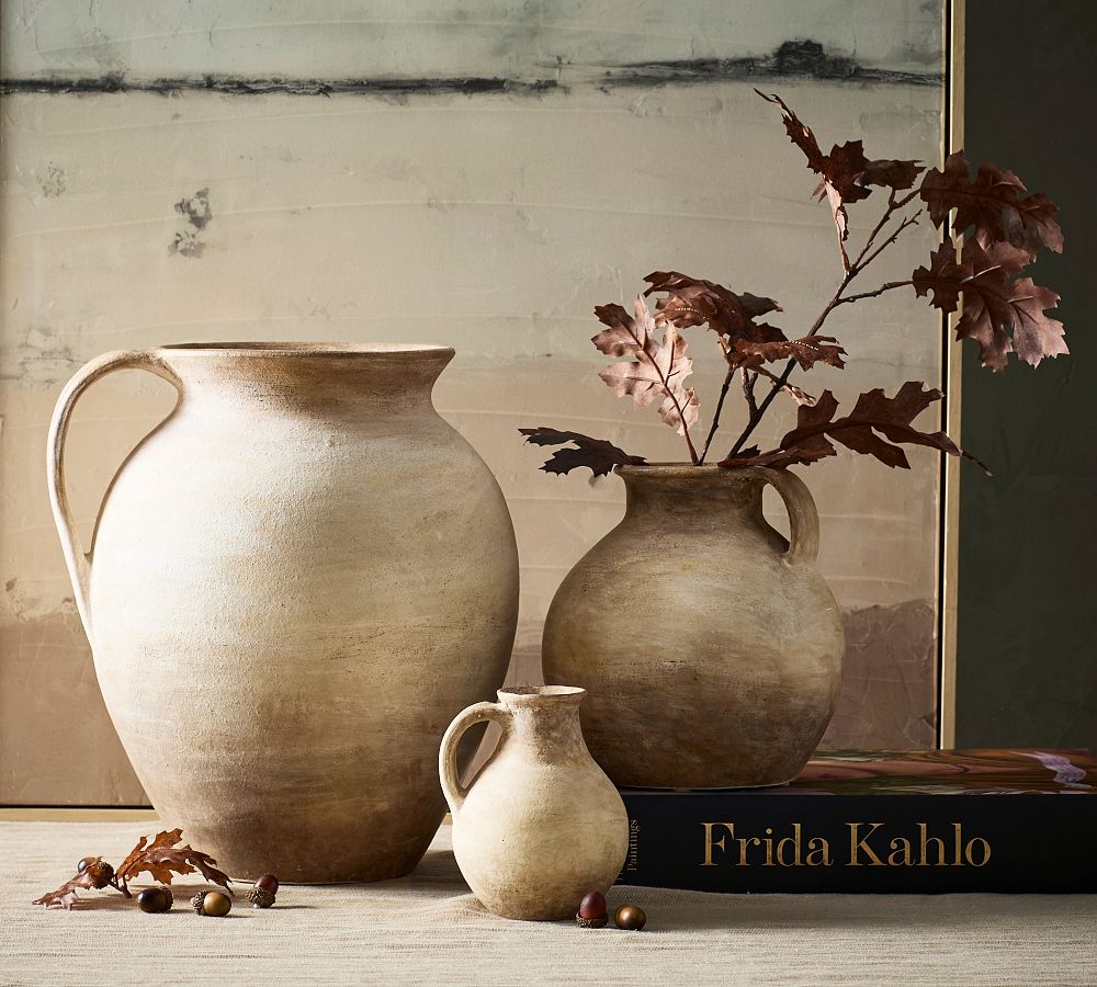 Handcrafted Weathered Vase by Pottery Barn