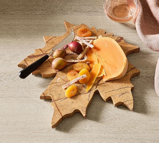 Maple Leaf Marble Cheese Board