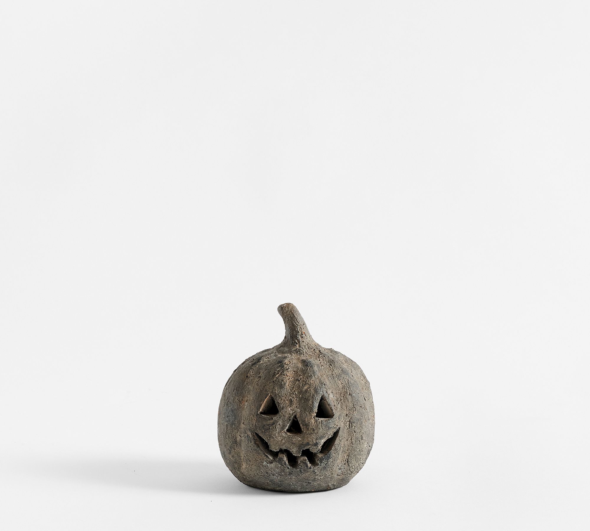 Handmade Terracotta Jack O' Lantern - Mini Pumpkin, Black